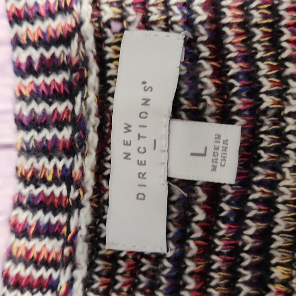 New Directions sweater vest cardigan size large - Picture 2 of 3